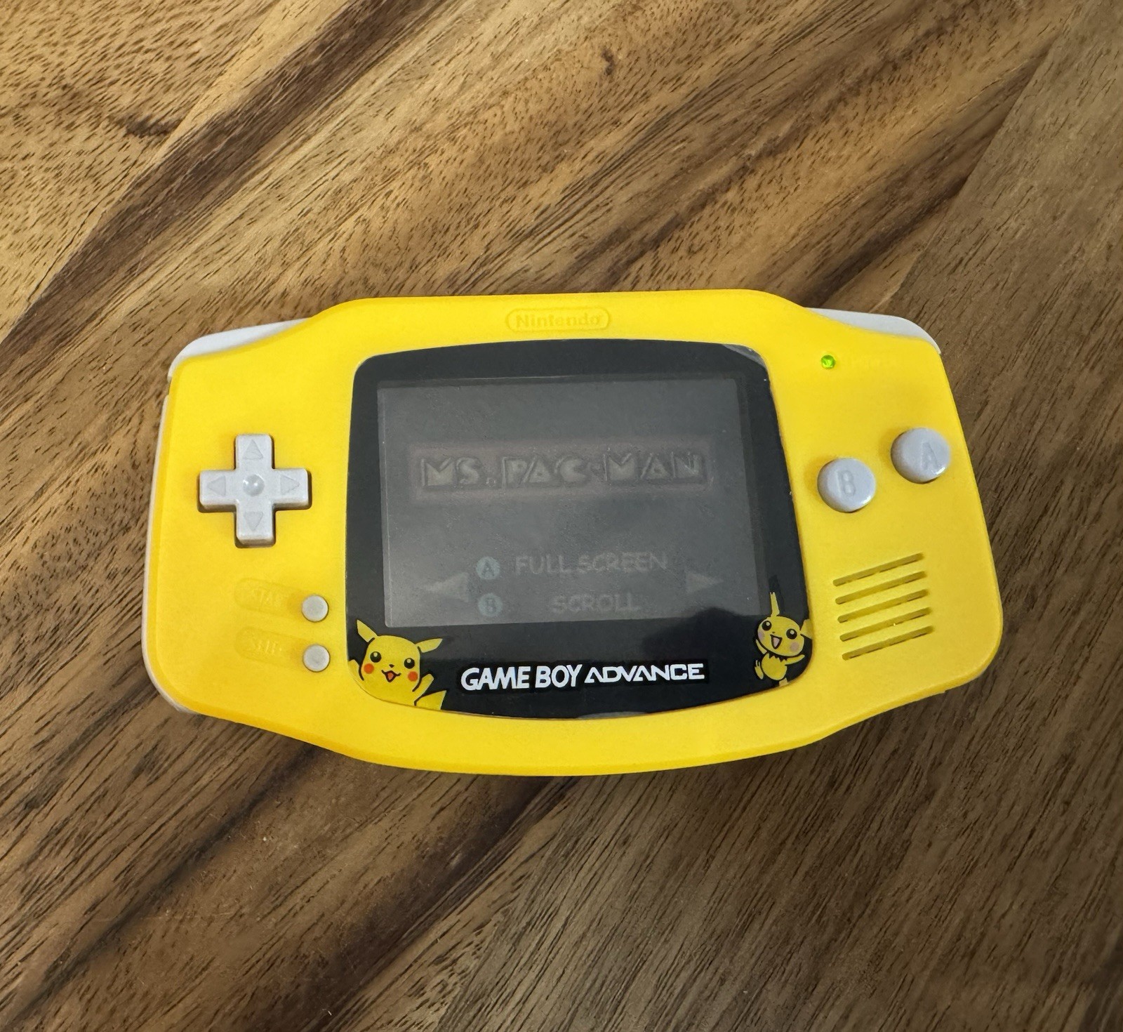 Nintendo Game Boy Advance System Custom Yellow Pokemon-New Shell-AGB 001-Tested