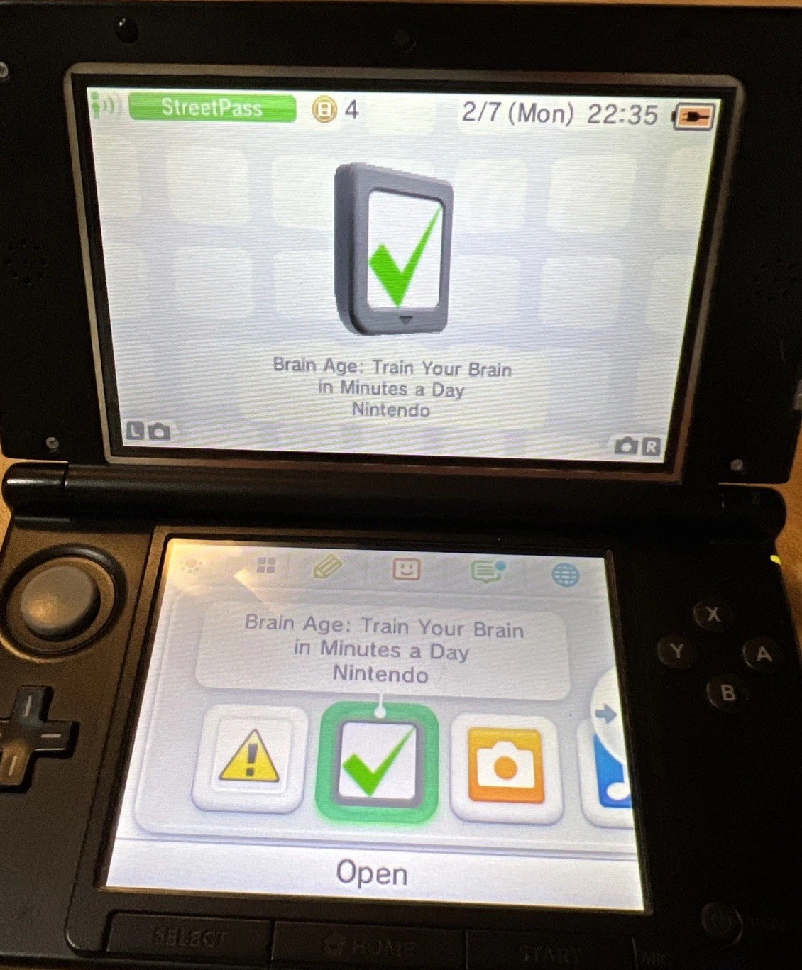 Nintendo 3DS XL Blue Black Handheld Console 2011 Works Charger, Games, NO STYLUS