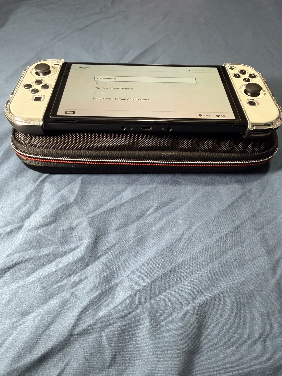 Nintendo Switch OLED Game Console White and Black With 8 Games