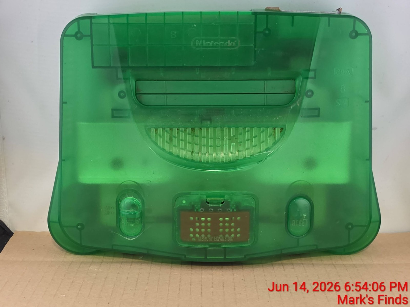 Nintendo 64 N64 Jungle Green Donkey Kong Console Bundle W/ Expansion Pak Tested