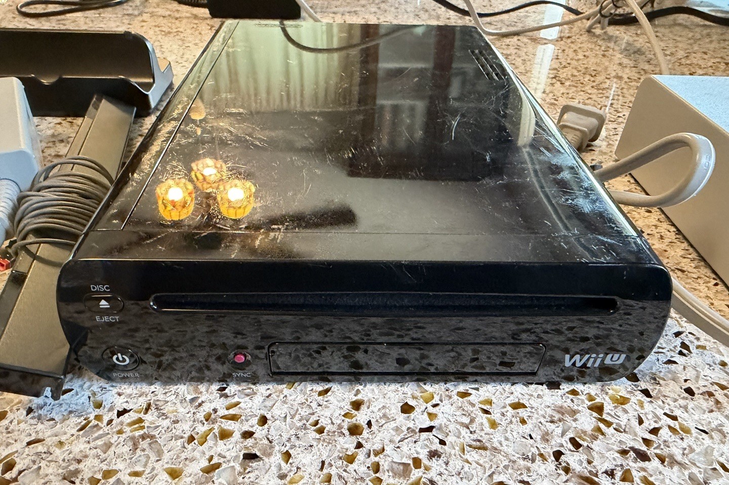 Nintendo Wii U WUP-101(02) 32GB Black Console Only *No Gamepad* Tested *READ*