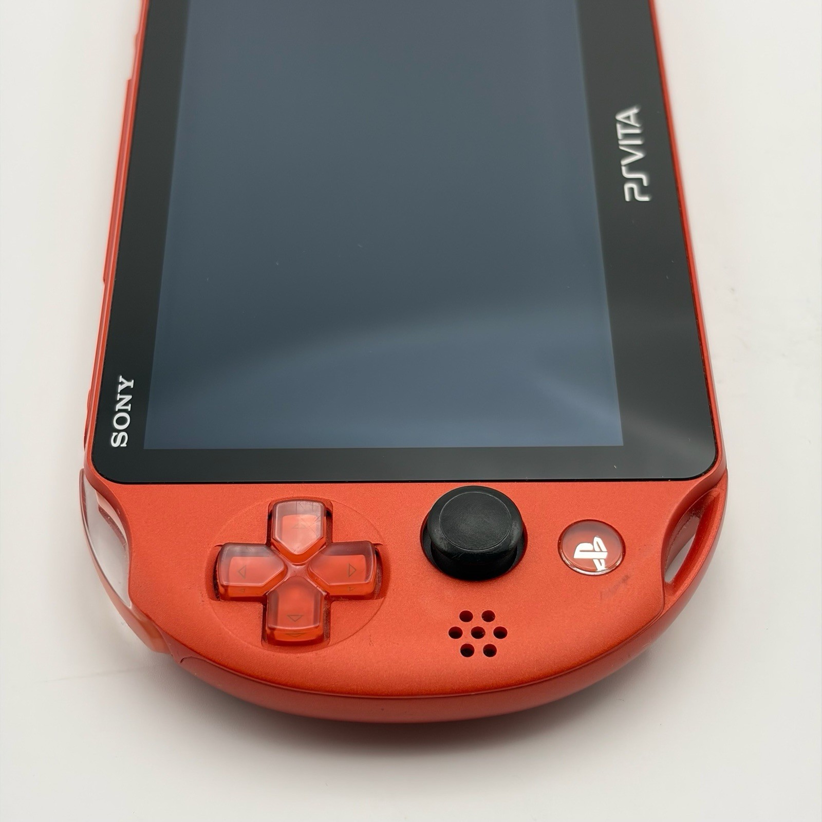 SONY PS Vita PCH-2000 Console Orange Very Good Fast Shipping No joystick drift.