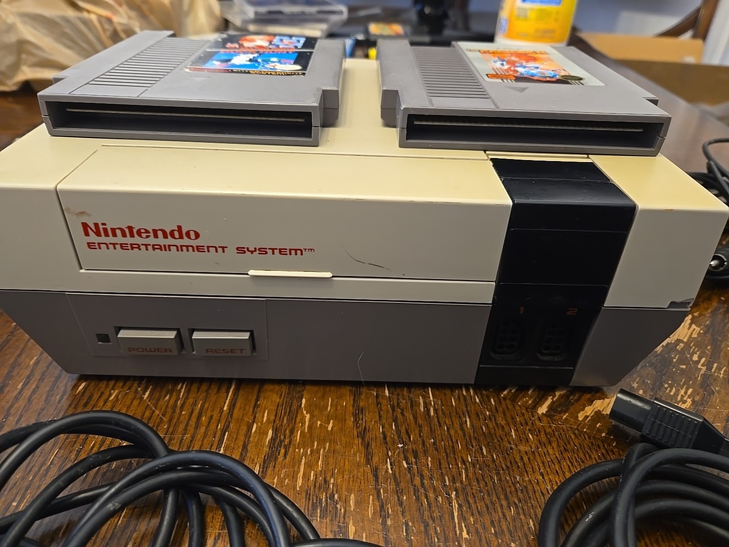 Working Nintendo NES Home Console Lot – White/Gray ***No Power Adapter***