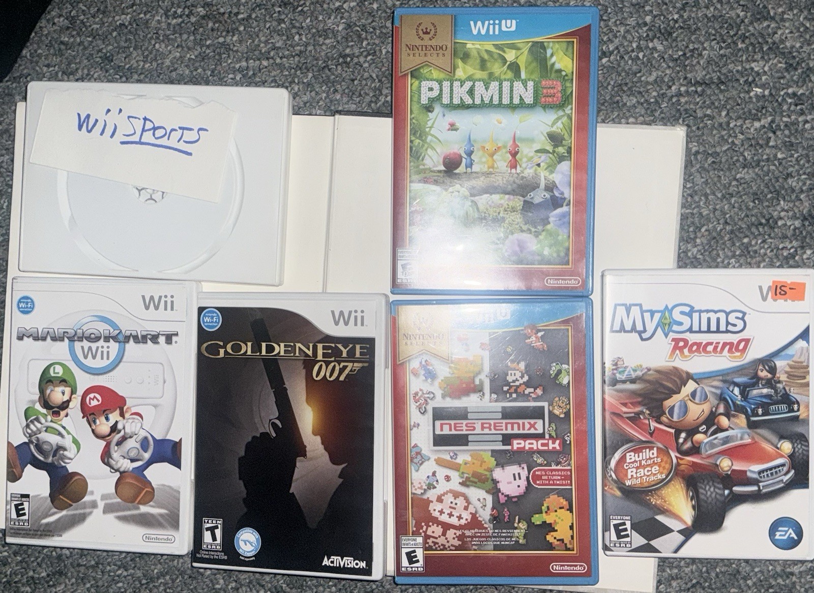 Nintendo Wii U Console Bundle + GamePad, 4 motion Controllers, 6 Games – Tested