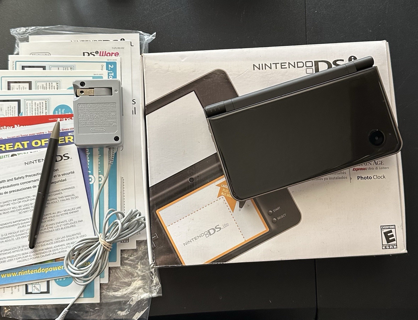 CIB Bronze Brown Nintendo DSi LL Handheld Console Charger Box Japan Manual Pen