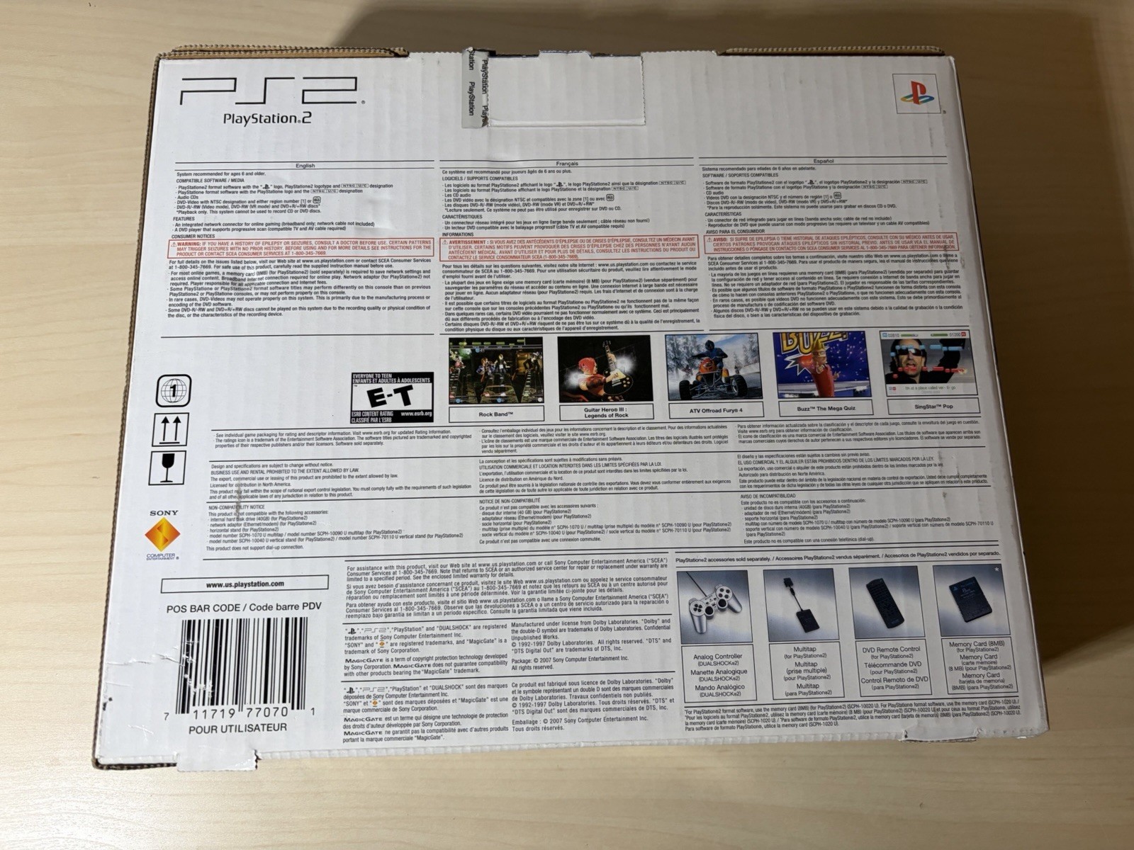 Sony PlayStation 2 PS2 Silver Slim Console In Box – SCPH-90001 – New Controller