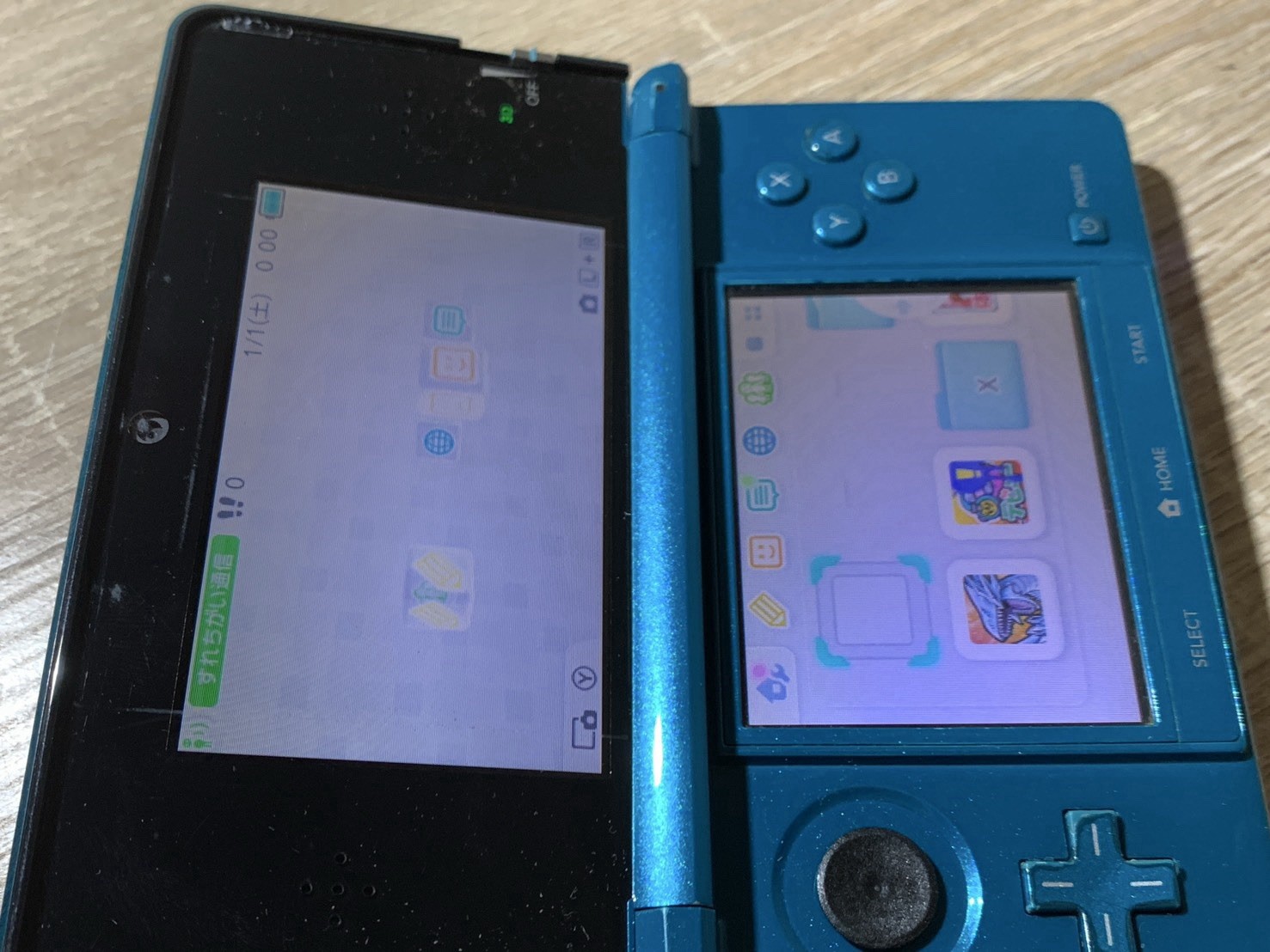 0806 Nintendo 3DS Aqua Blue Normal TESTED