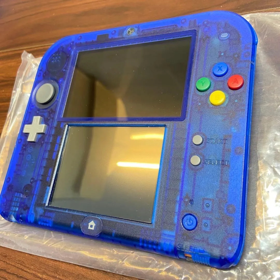 Nintendo 2DS Pokemon Blue 4141 Box Charger Stylus Instruction Manual Included