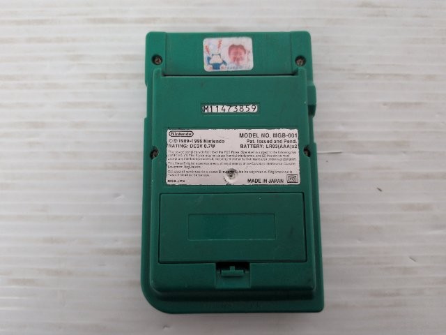 AS IS-Game Boy Pocket Console (MGB-001 / Green) GameBoy JP GAME. 9000025618892