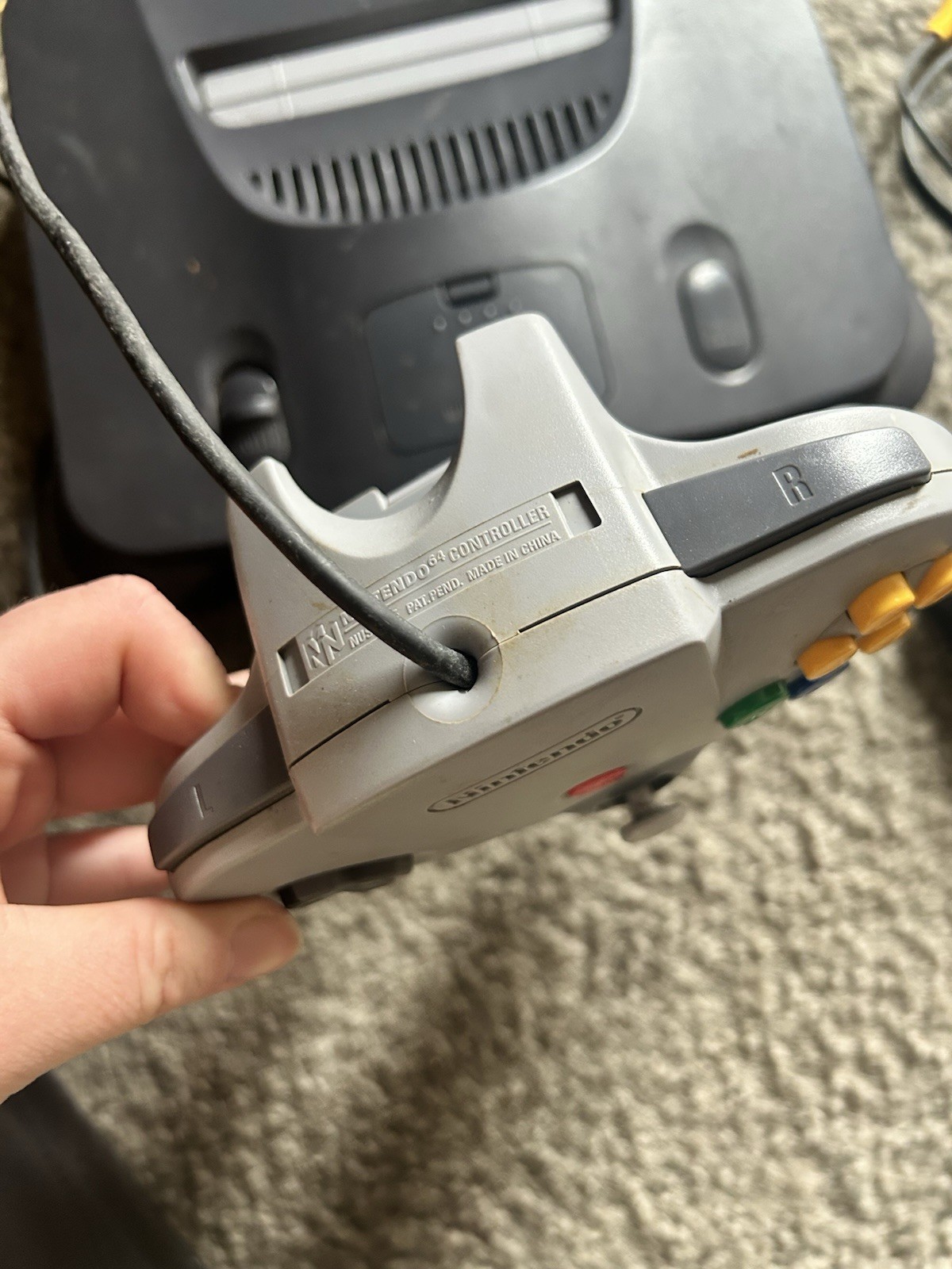 Nintendo 64 N64 Console Bundle w/ OEM Controller Cables TESTED WORKING