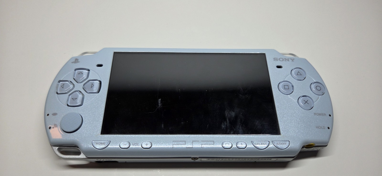 Sony PSP 2000 Felicia Light Blue OEM Tested & Working + Battery, Charger, + Game