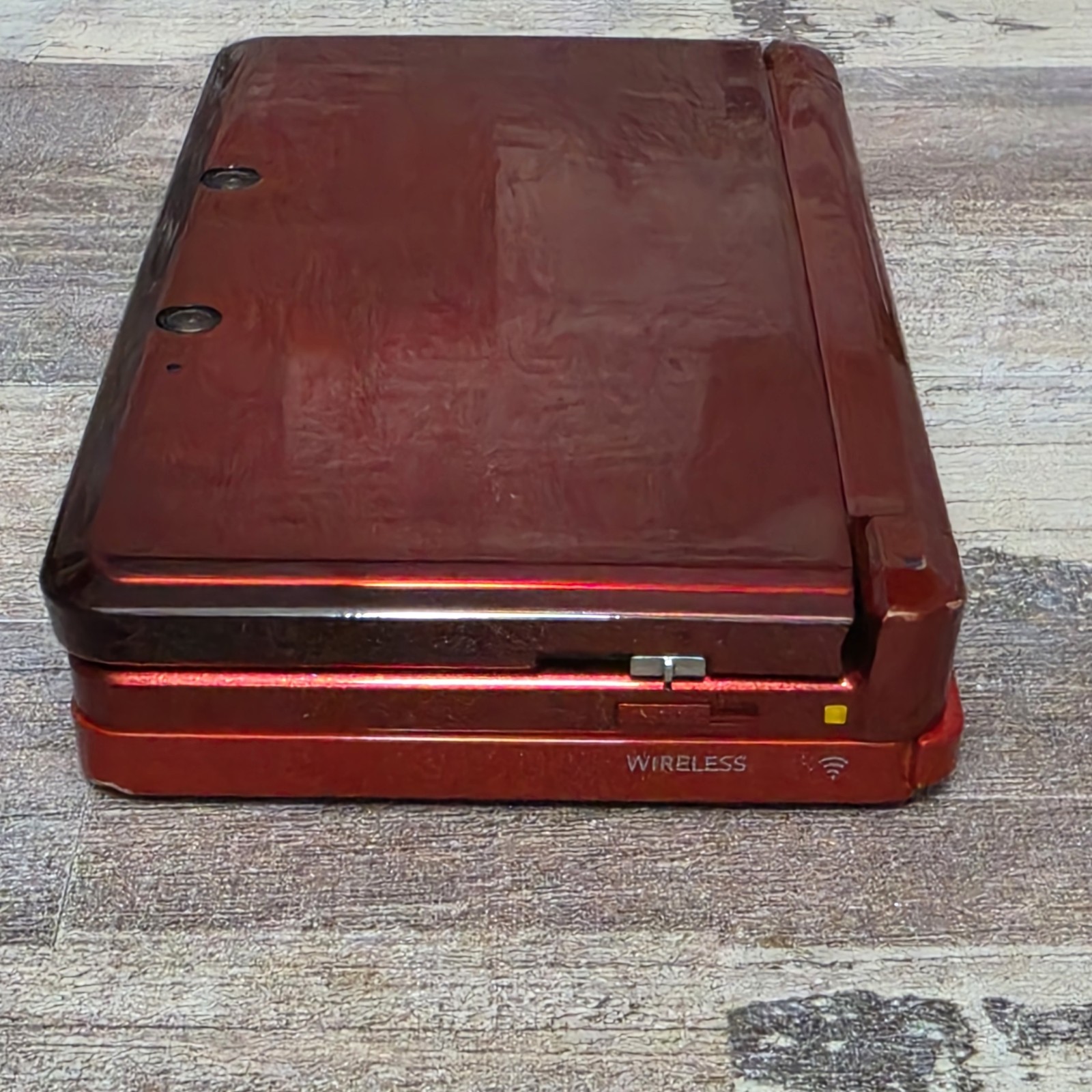 Nintendo 3DS Handheld System Flame Red CTR-001 USA with Games and Charger Bundle