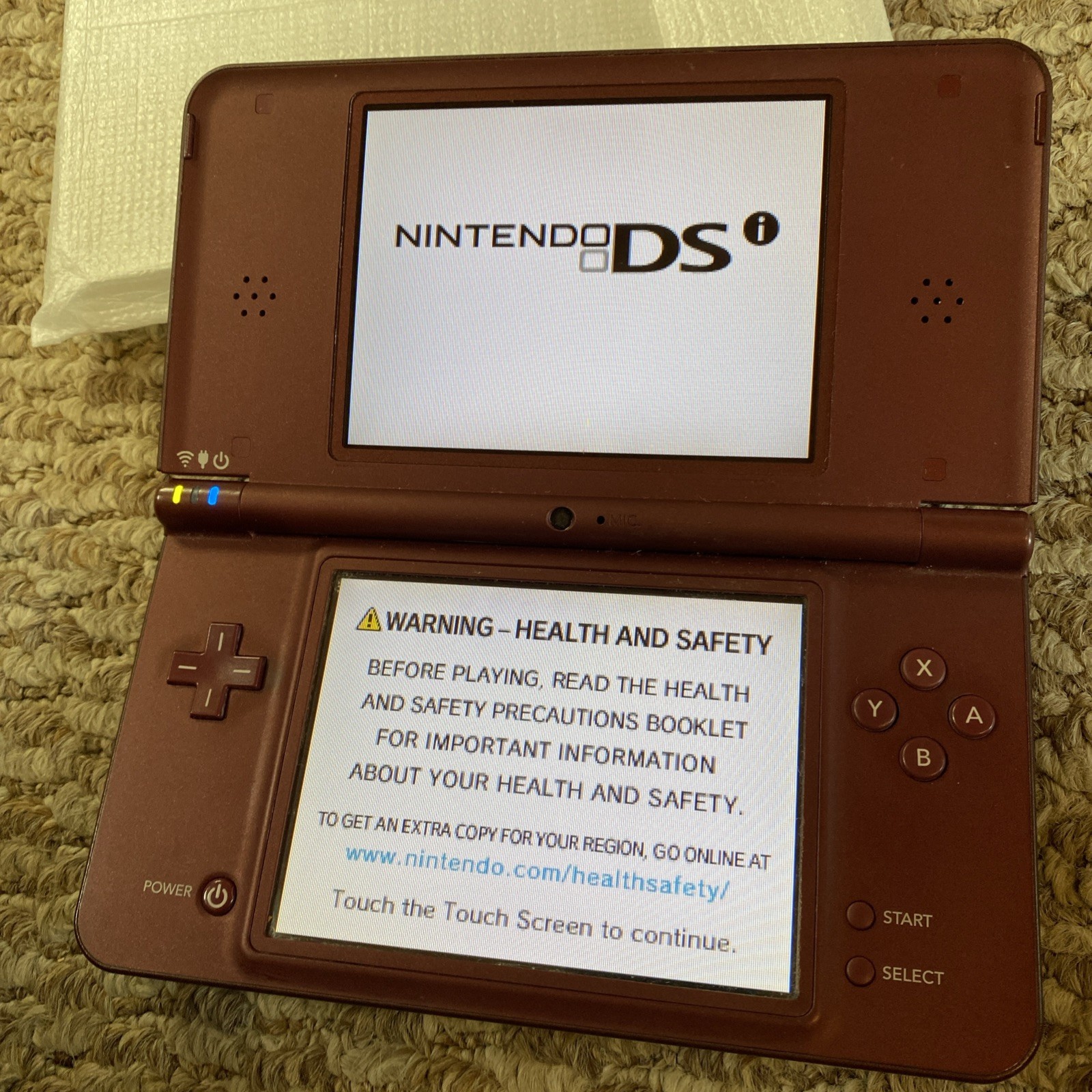 Nintendo DSi XL Burgundy Complete In Box CIB, ! Stylus, Manual!