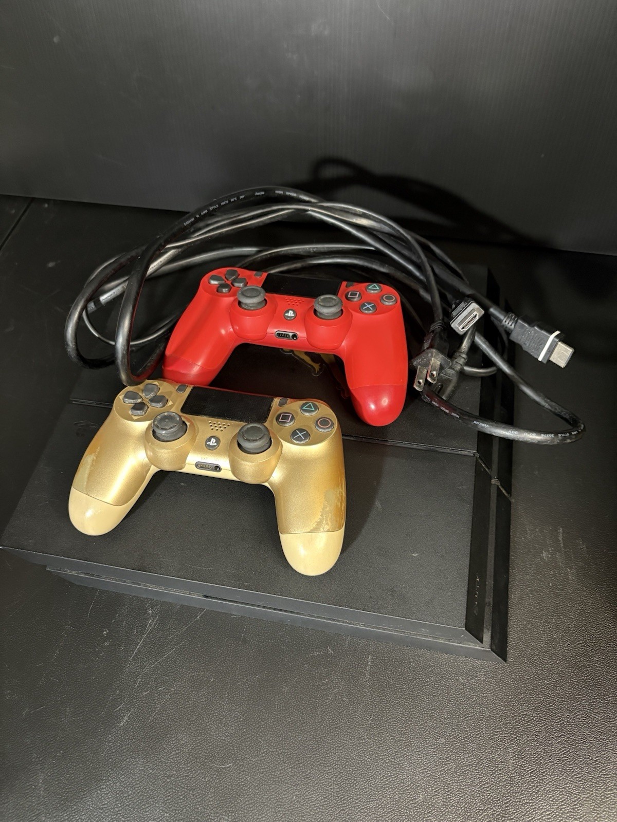 PlayStation 4 Console With 2 Controllers Power Cord HDMI Cord