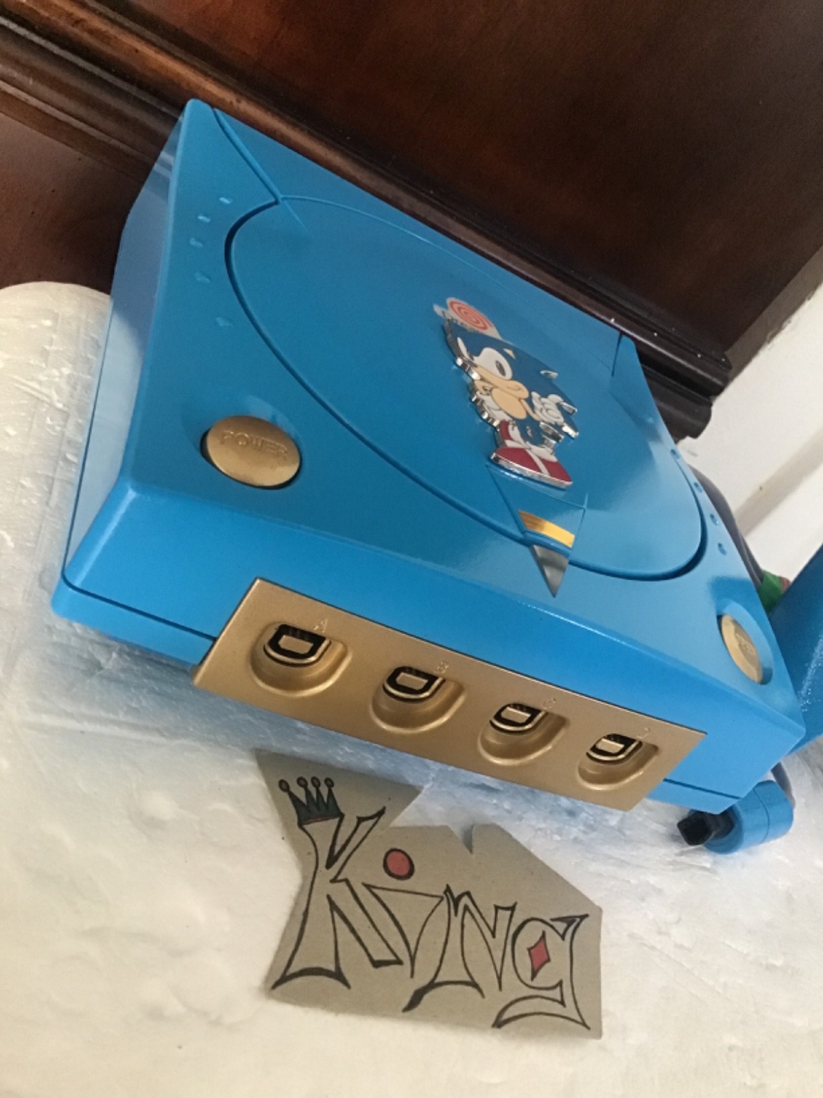 💙 SEGA Dreamcast HKT-3020 Home Console 💙 Edition🌟💙 GOLD/BLUE