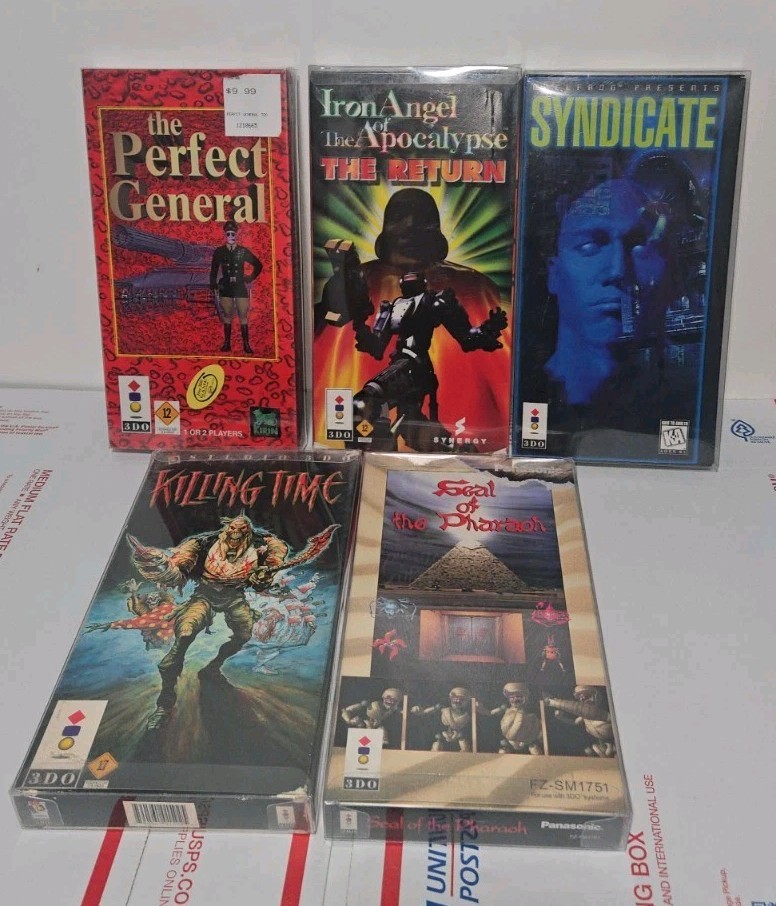 5 3DO Games Including NEW SEALED The Perfect General, Iron Angel New Cd Sealed