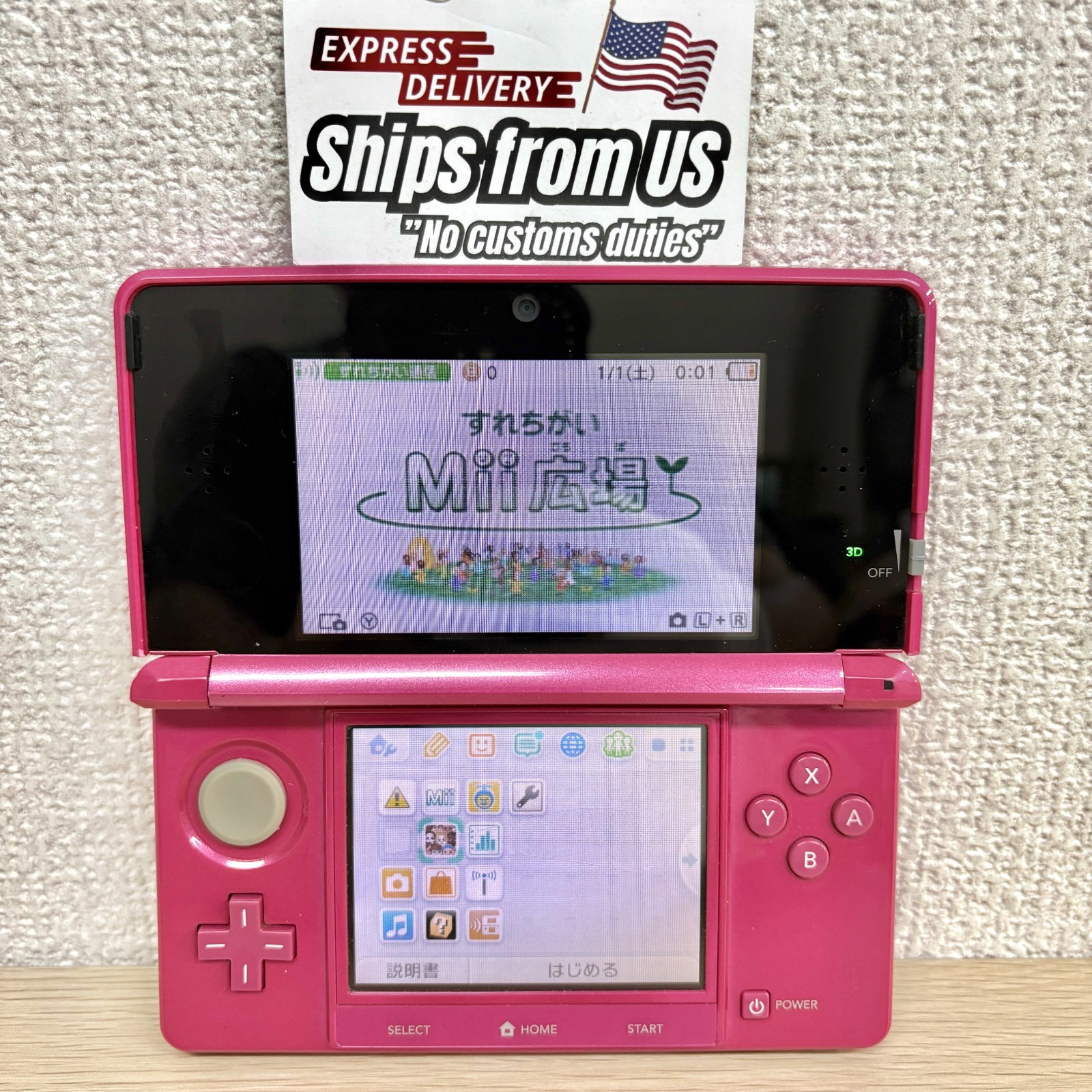 Nintendo 3DS / 3DS XL LL Region Free Console Used RANK A/B U.S Shipping F/S