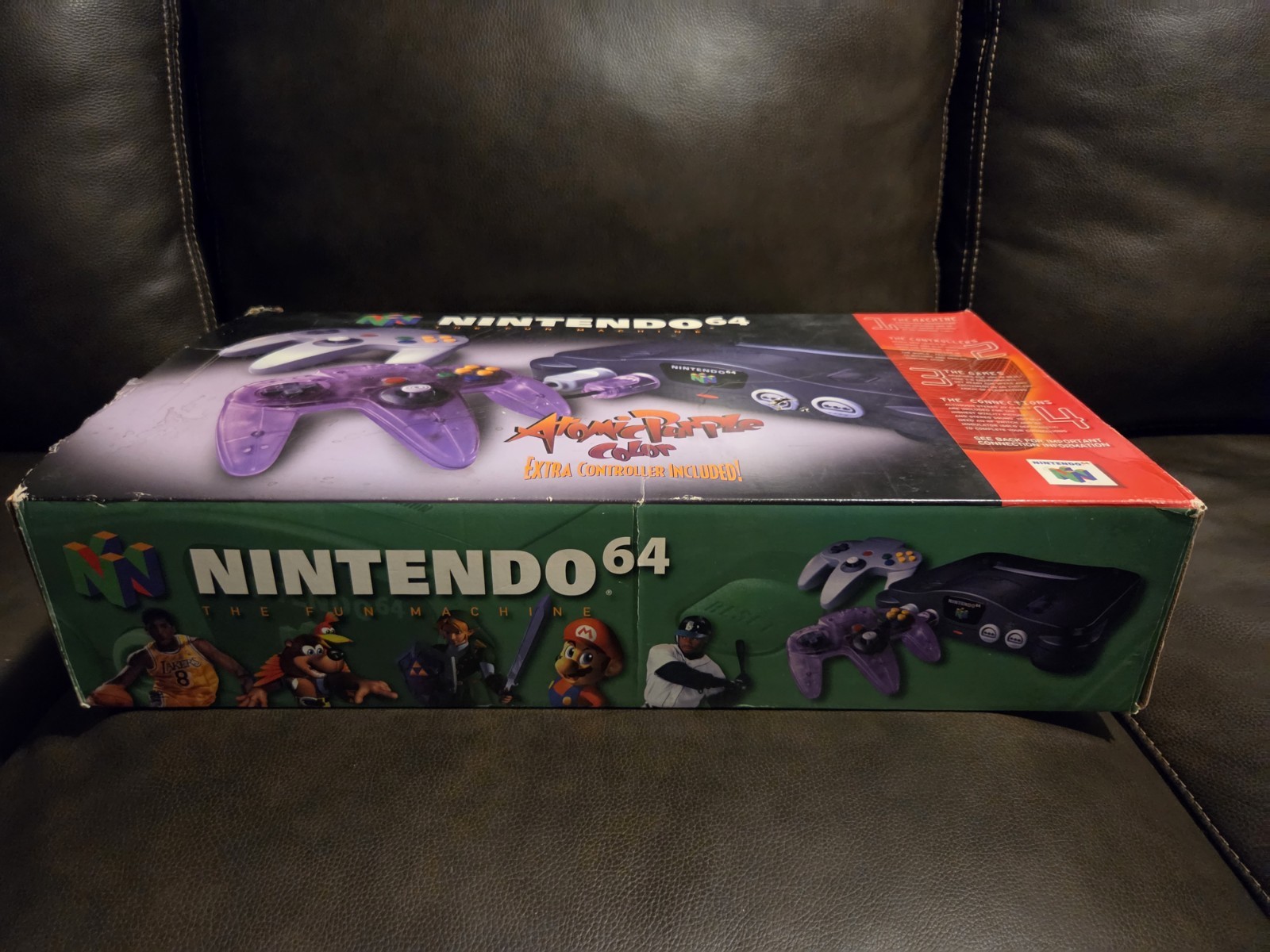 New Nintendo 64 N64 Console Atomic Purple Controller Bundle CIB Complete Unused