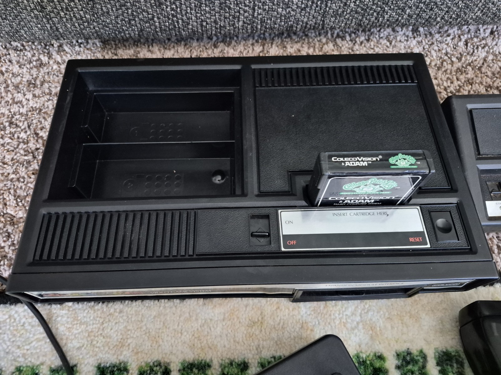 Colecovision Console Bundle Lot Controllers Cords Works Loads Games READ ALL