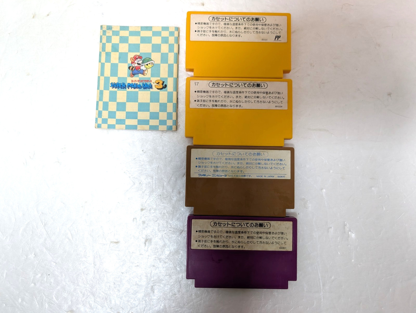 New Famicom Console AV NES HVC-101 Super mario bros 3 Japan Box Manual
