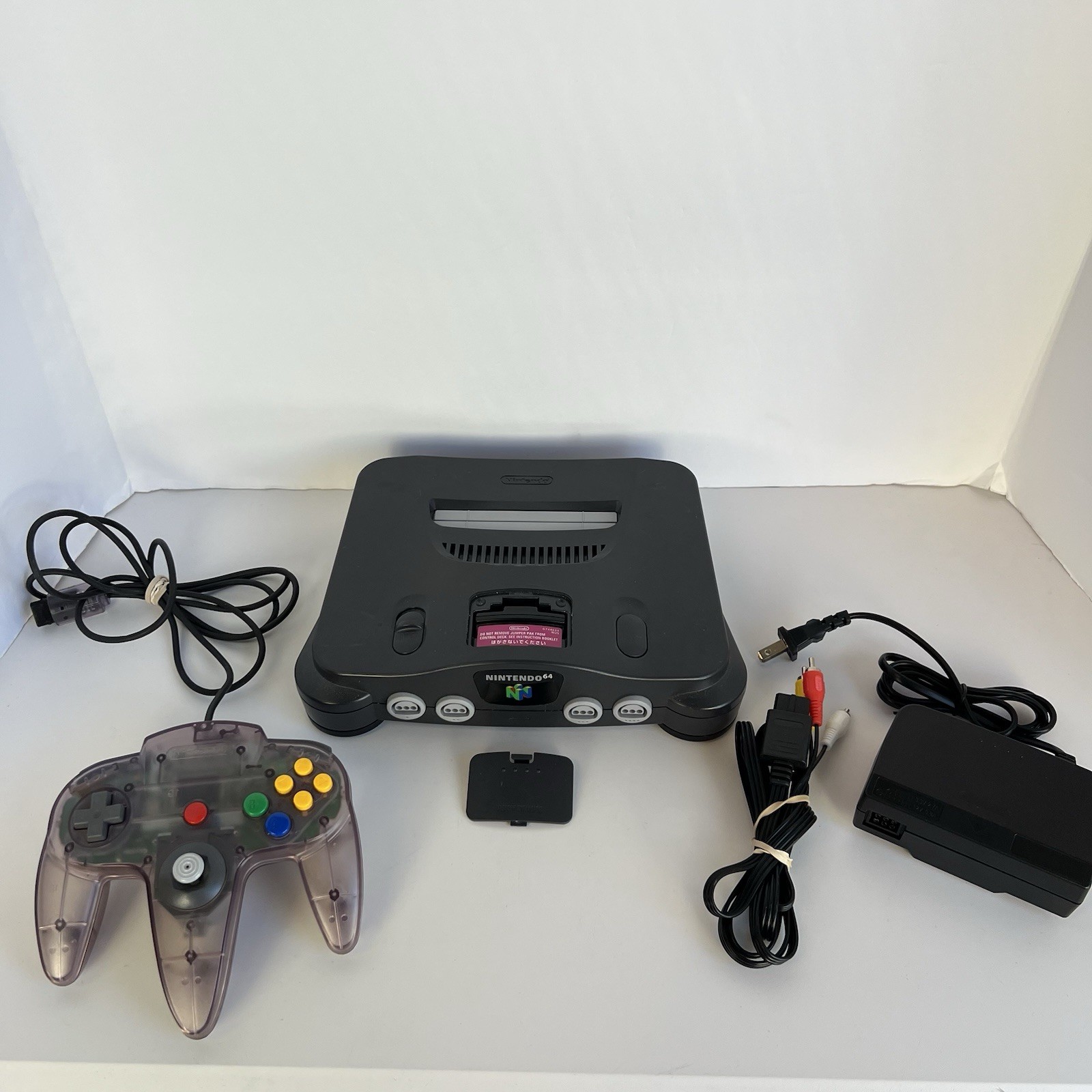 Nintendo 64 N64 Original System Console With 1 Original Controller & Cords!