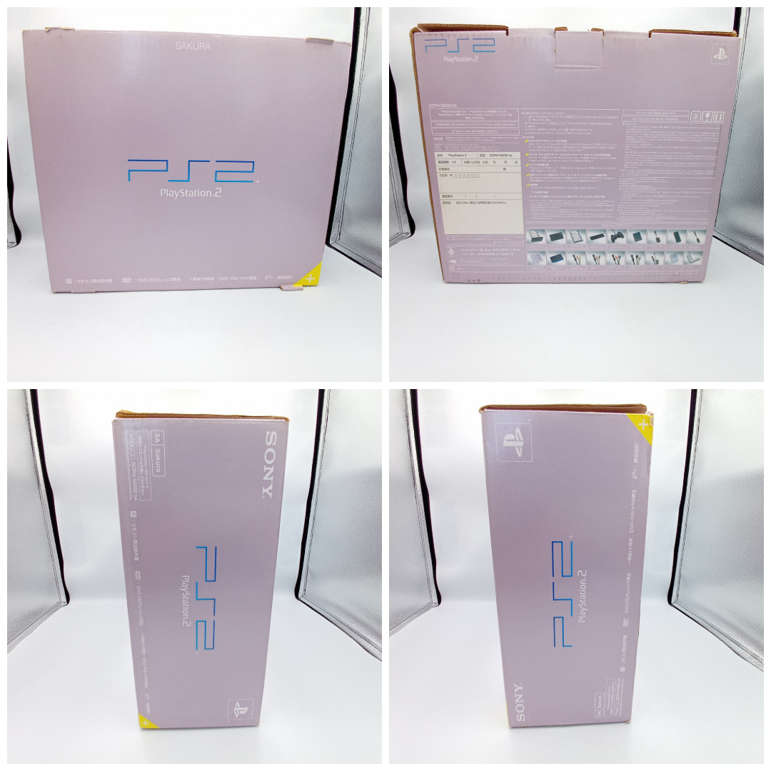 PS2 PlayStation 2 Console Sakura Pink SCPH-39000 Boxed & Controller Japanese