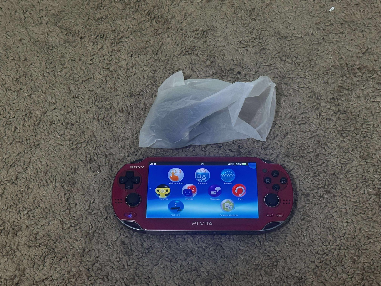 Sony PS Vita OLED PCH-1000/1100 Red Model WIFI with Charger – SHIP IN 1-DAY