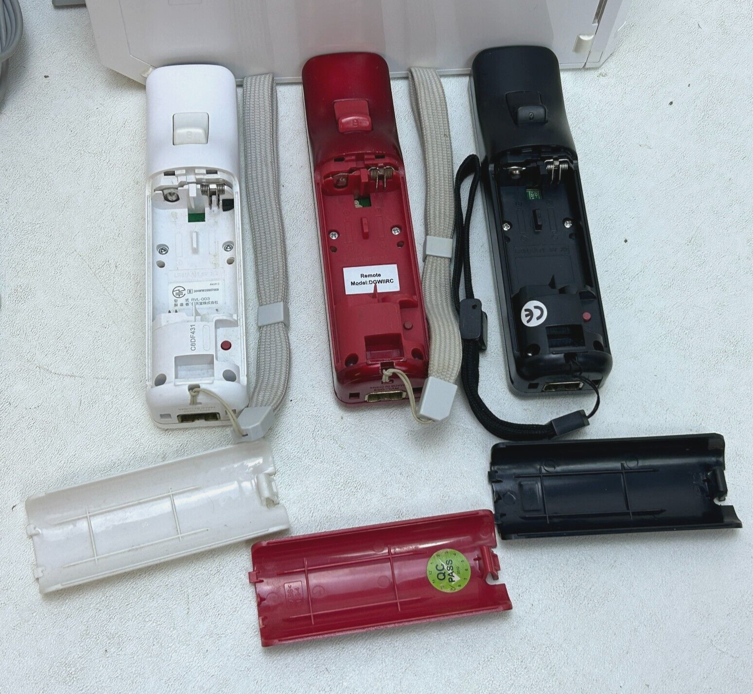 Nintendo Wii Console RVL-001 With 3 Controllers, Cords, and Motion Sensor