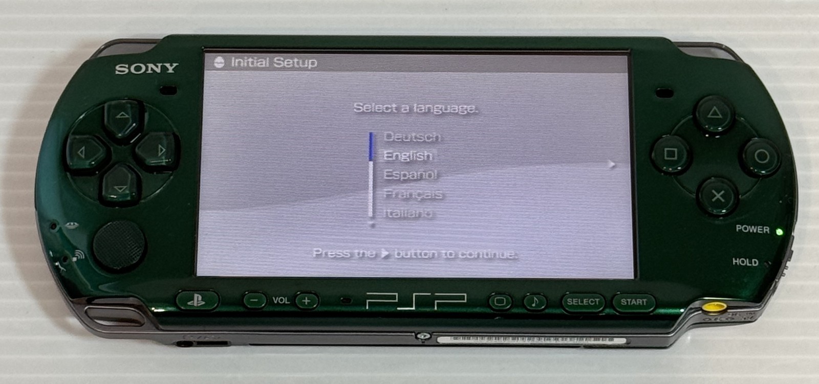 Sony PSP-3000 Console Green Rare Color Region free w/Adapter – Mint