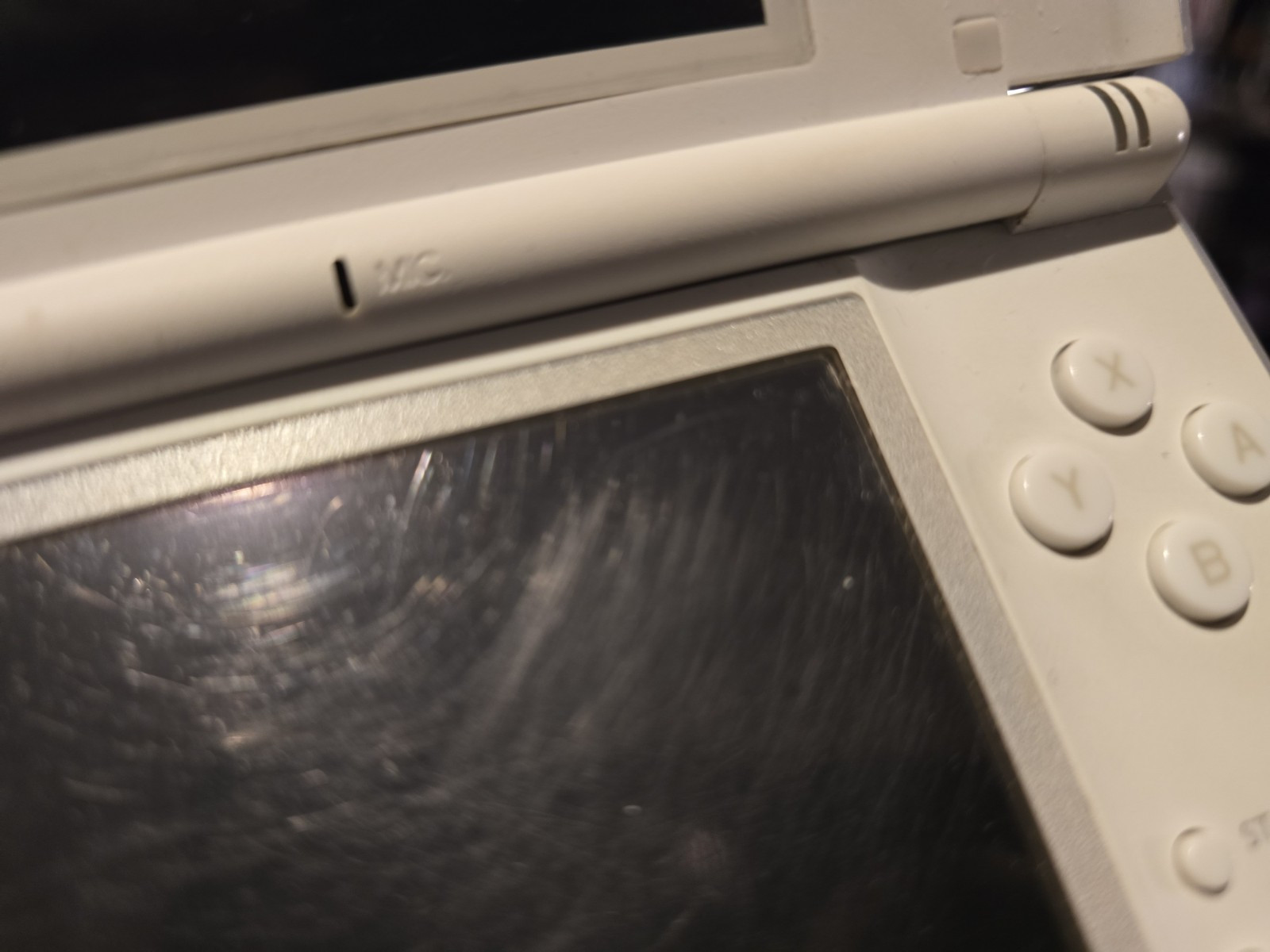 Nintendo DS Lite Polar White Handheld Console OEM Stylus Tested No Charger
