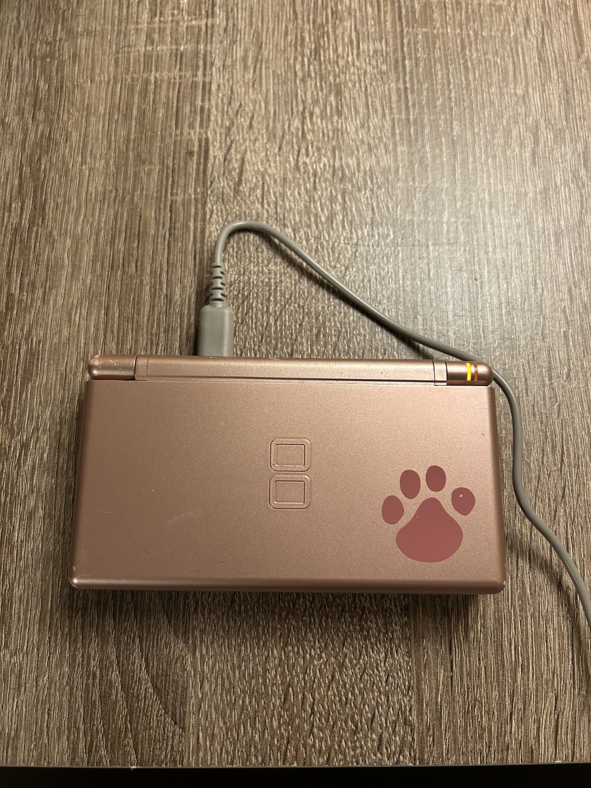 Nintendo DS Lite Nintendogs Edition Metallic Rose Console RARE w/ Charger Stylus