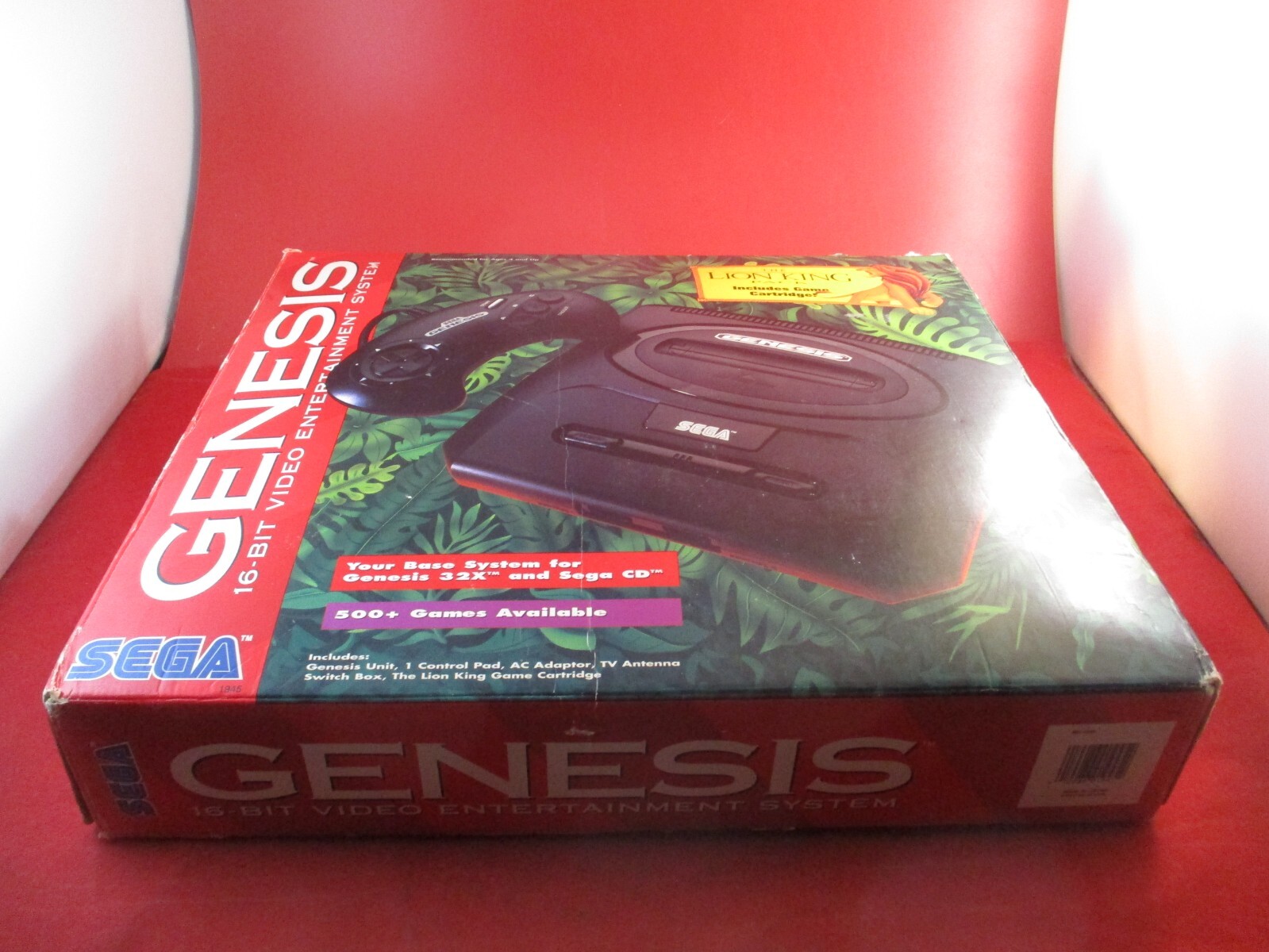 Sega Genesis Model 2 Console w/ Lion King Box, Controller, Cords, System Manual