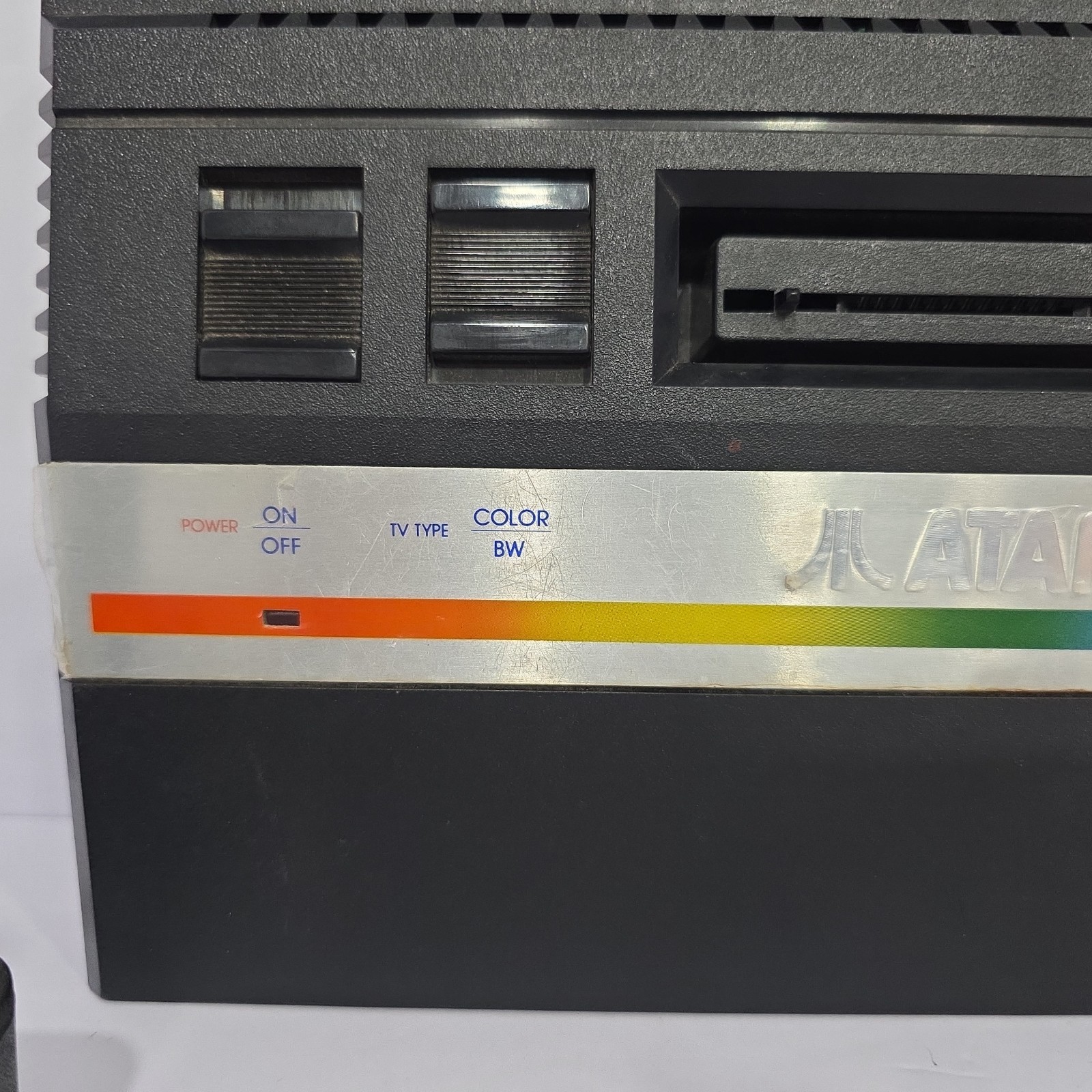 Vintage Atari 2600 Jr. Rainbow Game Console And Joystick Untested