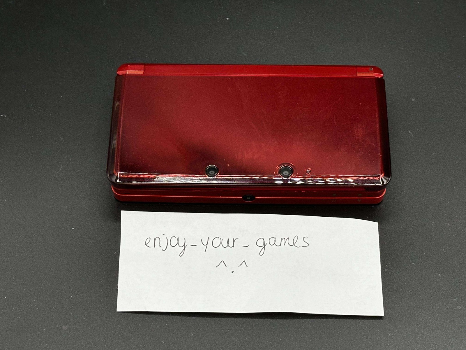 Nintendo 3DS Red Model | English | Charger | US Seller – SHIP IN 1-DAY