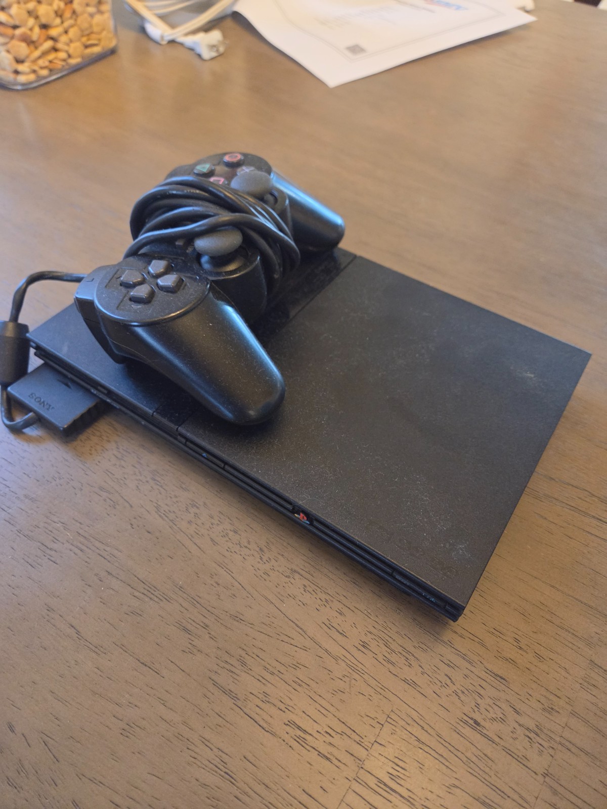 Sony PlayStation 2 Slim Console – Black good condition