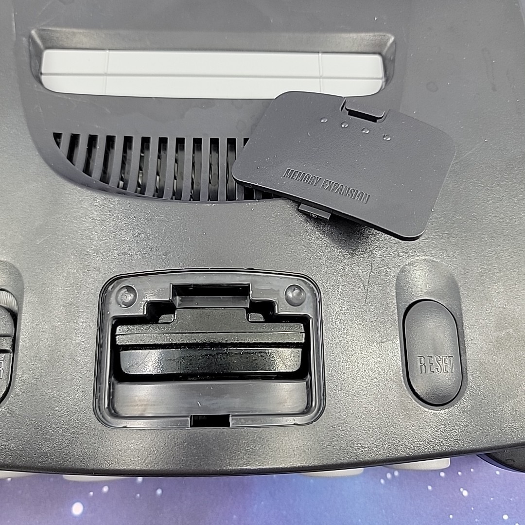 Nintendo 64 NUS-001 (USA) Black Console Only W/ Jumper Pak Tested Working
