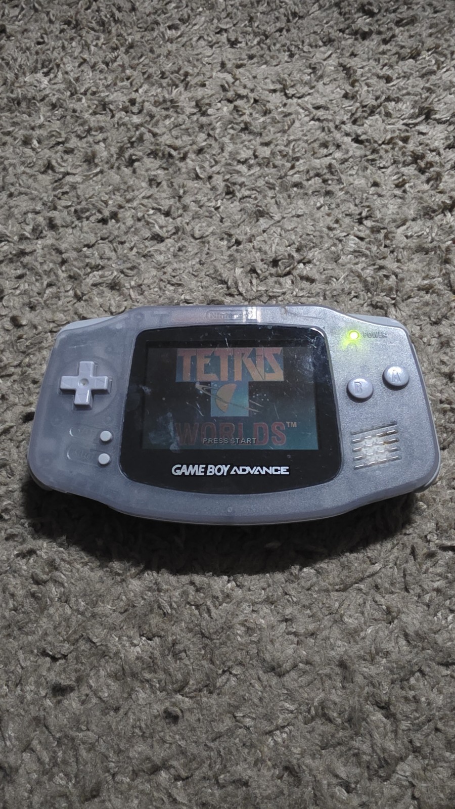 Nintendo Game Boy Advance Clear Handheld Console with Headphone Jack