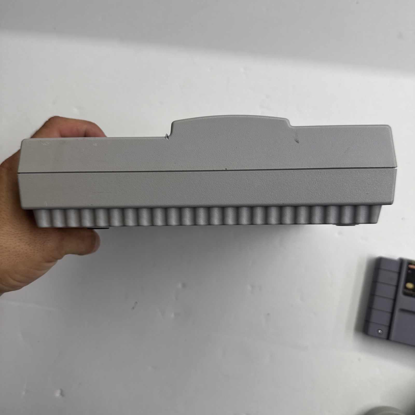 SNES – Super Nintendo Home Console – Gray W/ Cables Game Controller Tested #2906