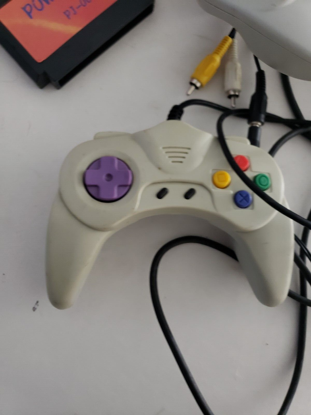 Power-Joy Game Plug & Play 2 Controllers Cartridge PJ-008 Ac Adapter Set TESTED