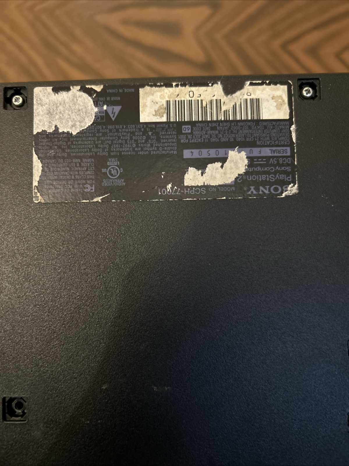 Sony PlayStation 2 Slim PS2 Console Only SCPH-77001 For PARTS Repair Replace