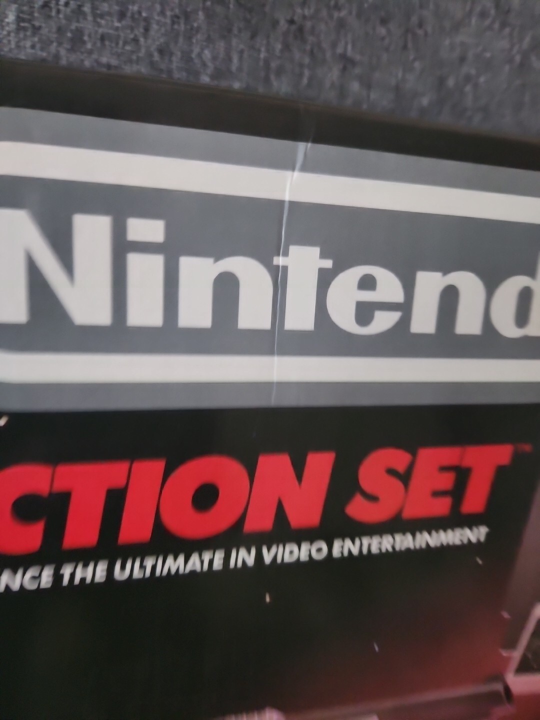 Nintendo NES Action Set Video Game System With BOX INSERTS Styrofoam Authentic