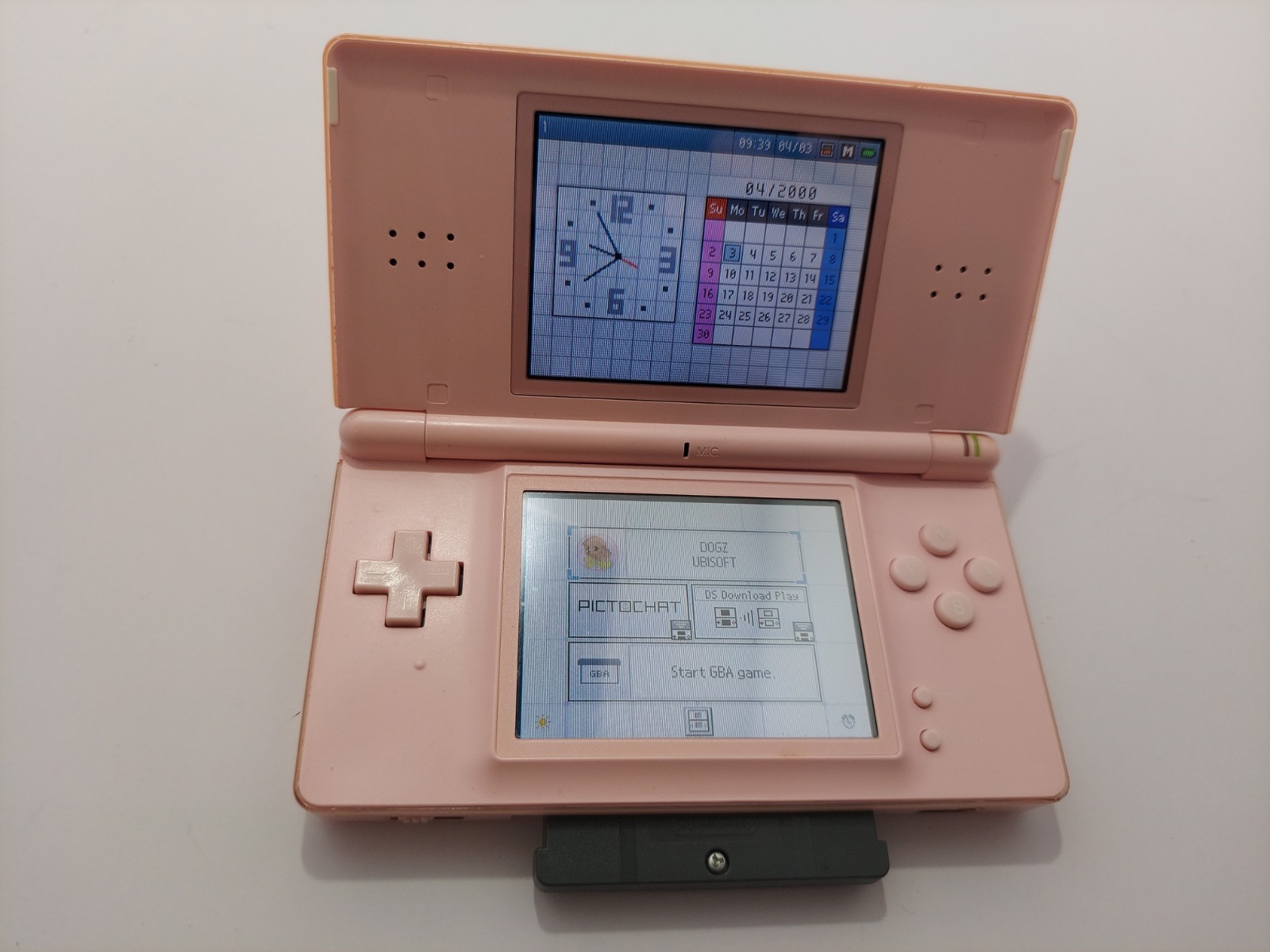 Nintendo DS Lite Console – Coral Pink With Charger, Stylus, And Games – TESTED