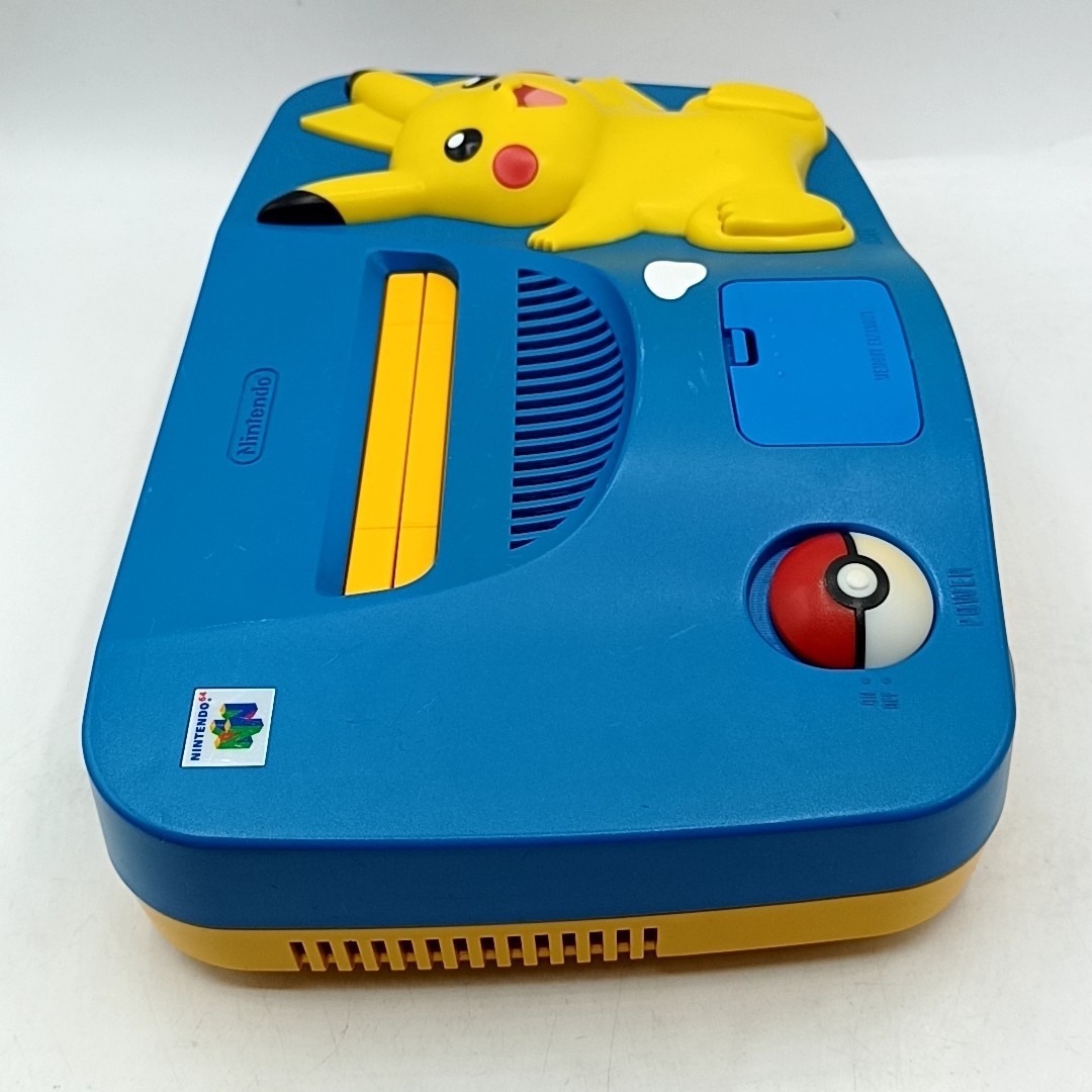 Nintendo 64 Pikachu Blue / Yellow Console Set Region Free NTSC-J NTSC-U/C