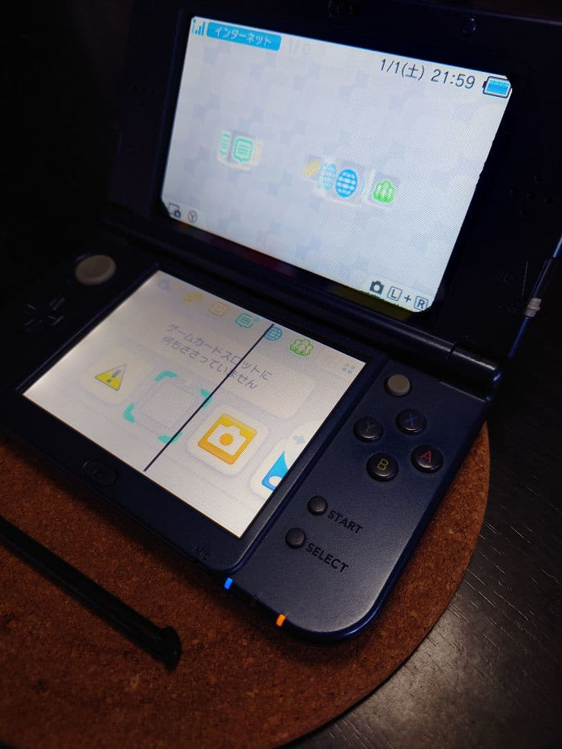 Nintendo New 3DS LL XL Metallic Blue Handheld Console Japan Region NTSC-J 0194