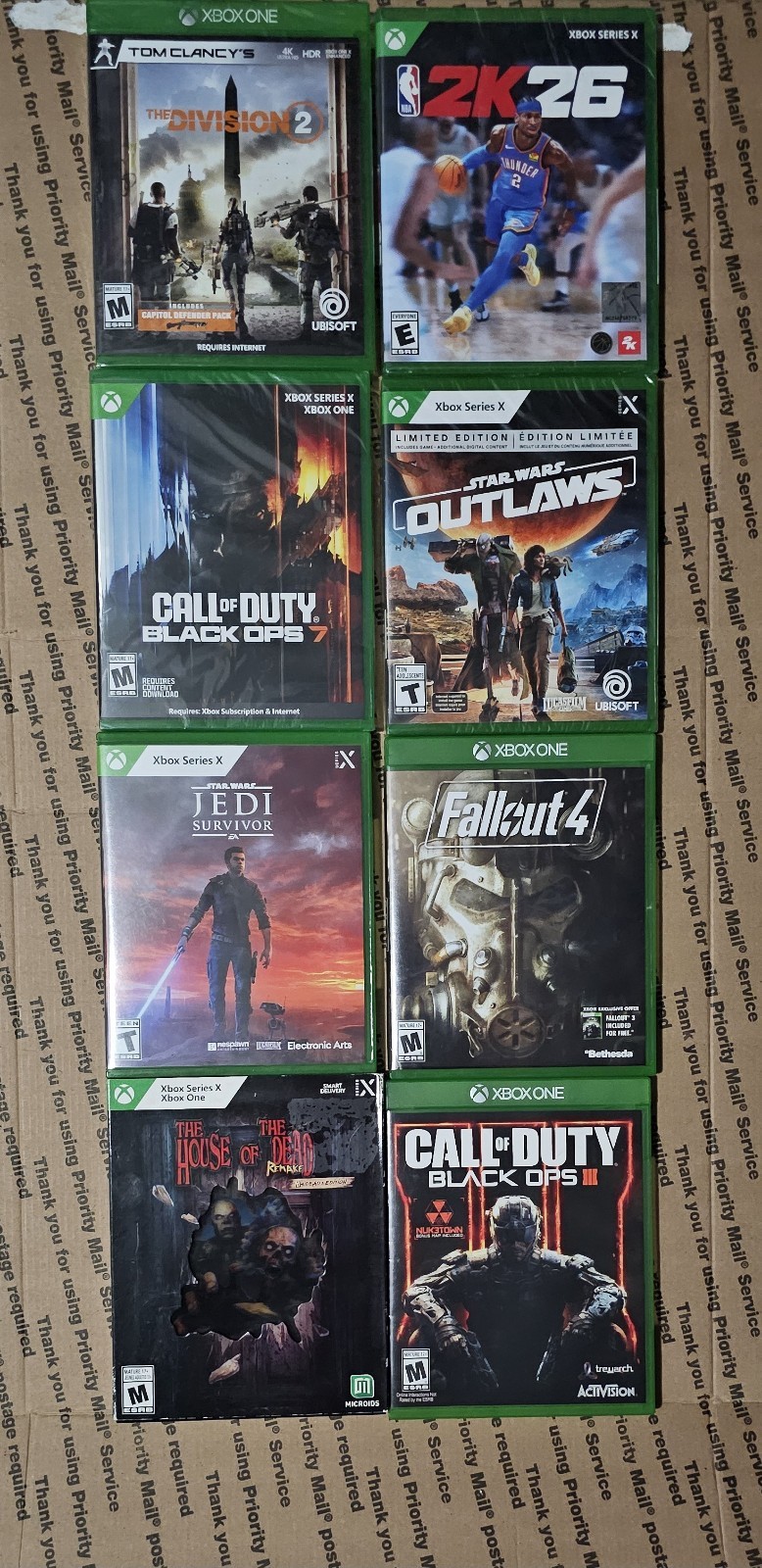 8 Microsoft Xbox ONE Games New & Used Lot #5 Read Description SEALED