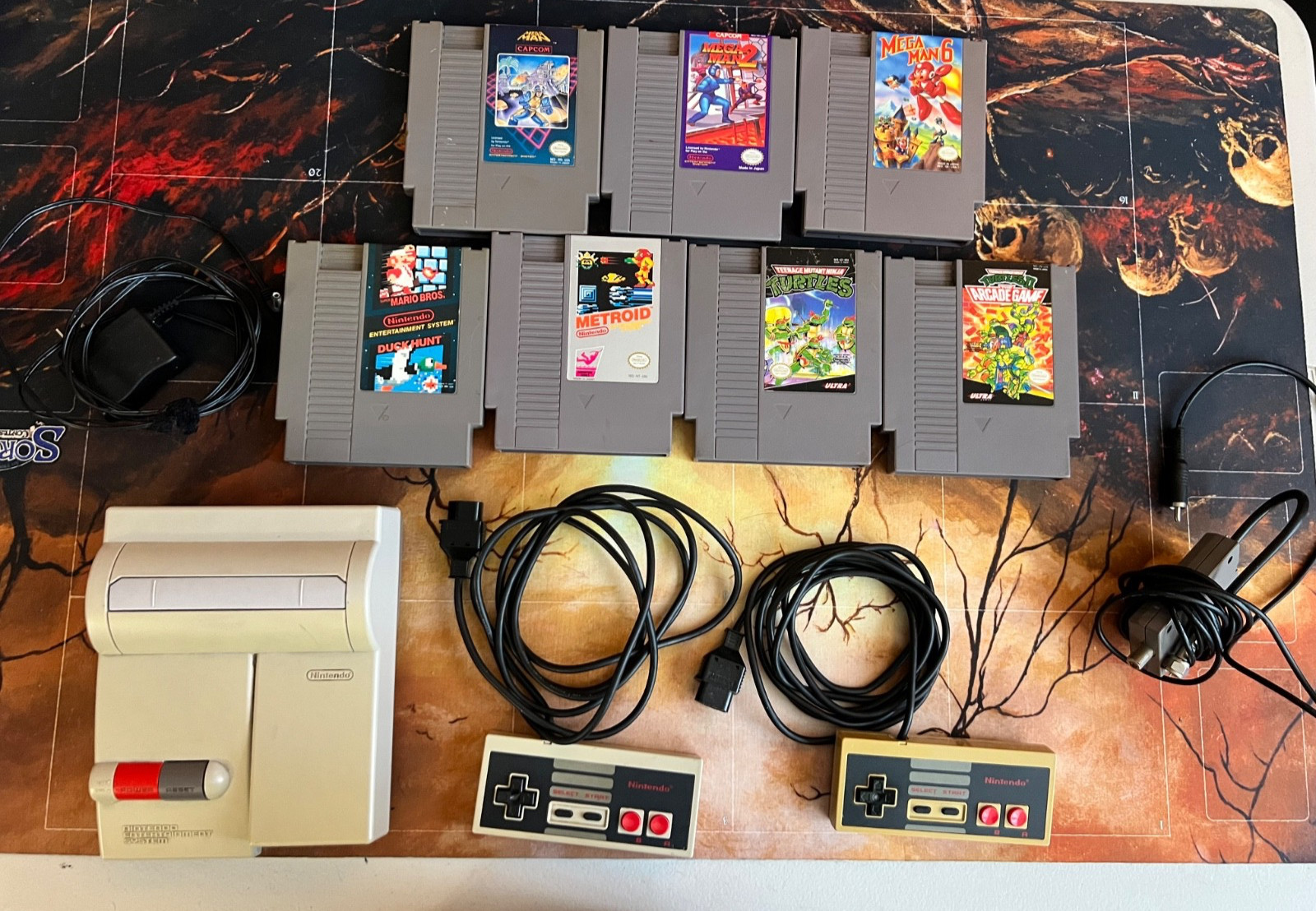 Professionally Serviced Nintendo Top Loader Console with 2 controllers & 7 games