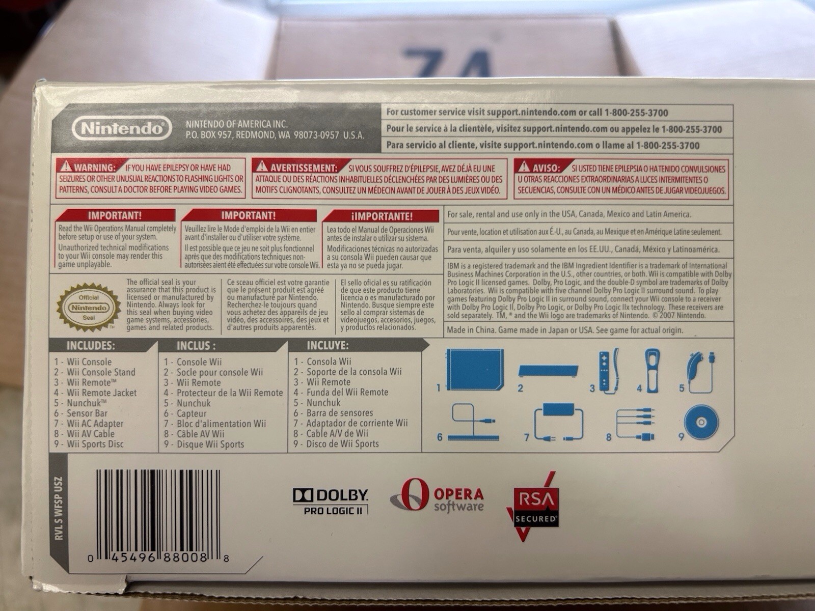 Nintendo Wii Console White Wii Sports Bundle Complete. New in Box