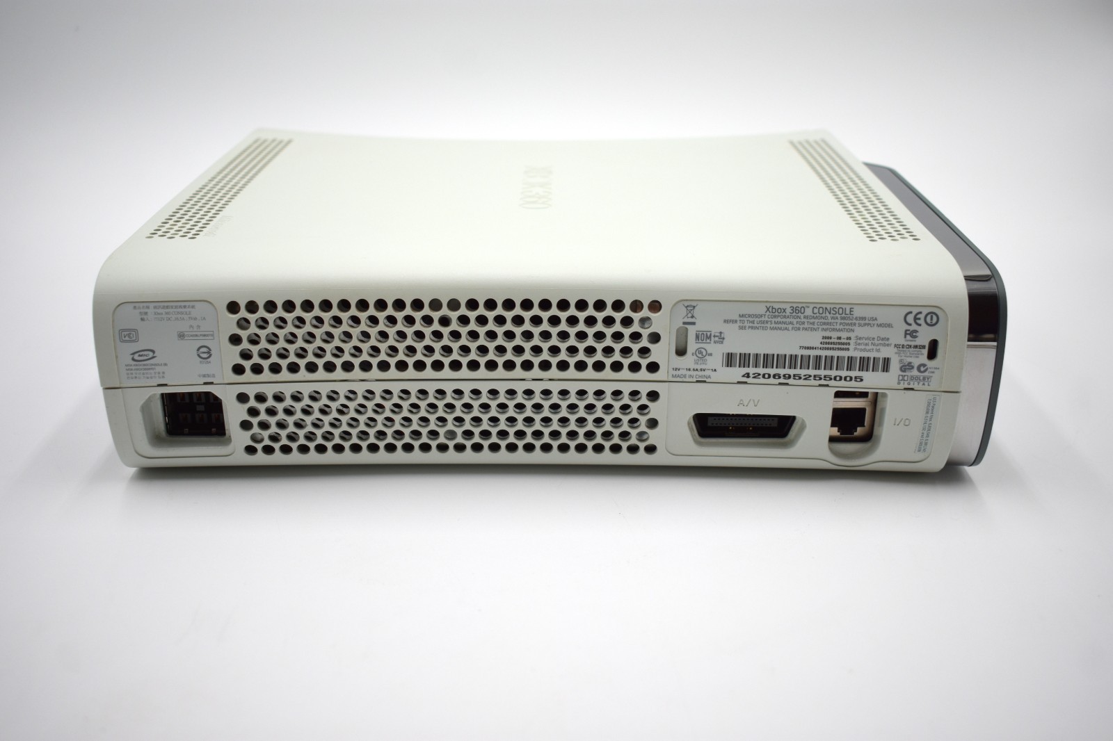 Microsoft Xbox 360 Pro 250GB Replacement Console Only White Cleaned