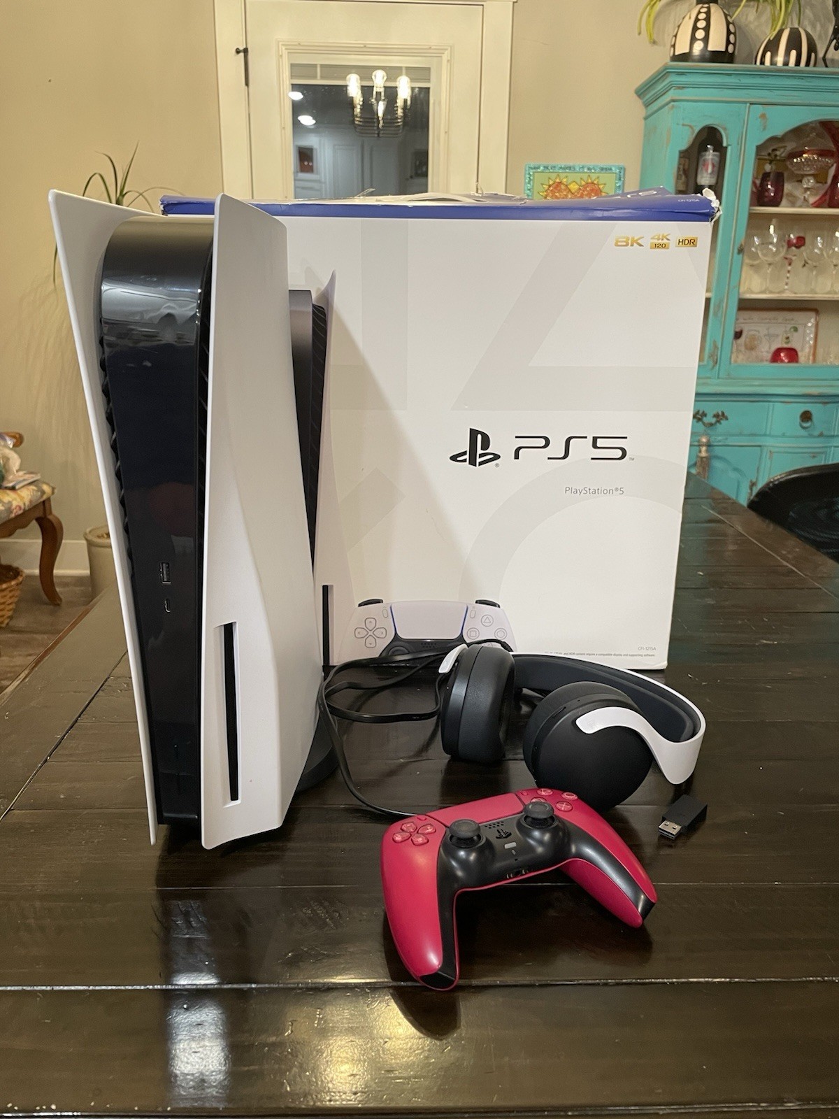 Sony PlayStation 5 White Console 825GB SSD with Controller And Head Set