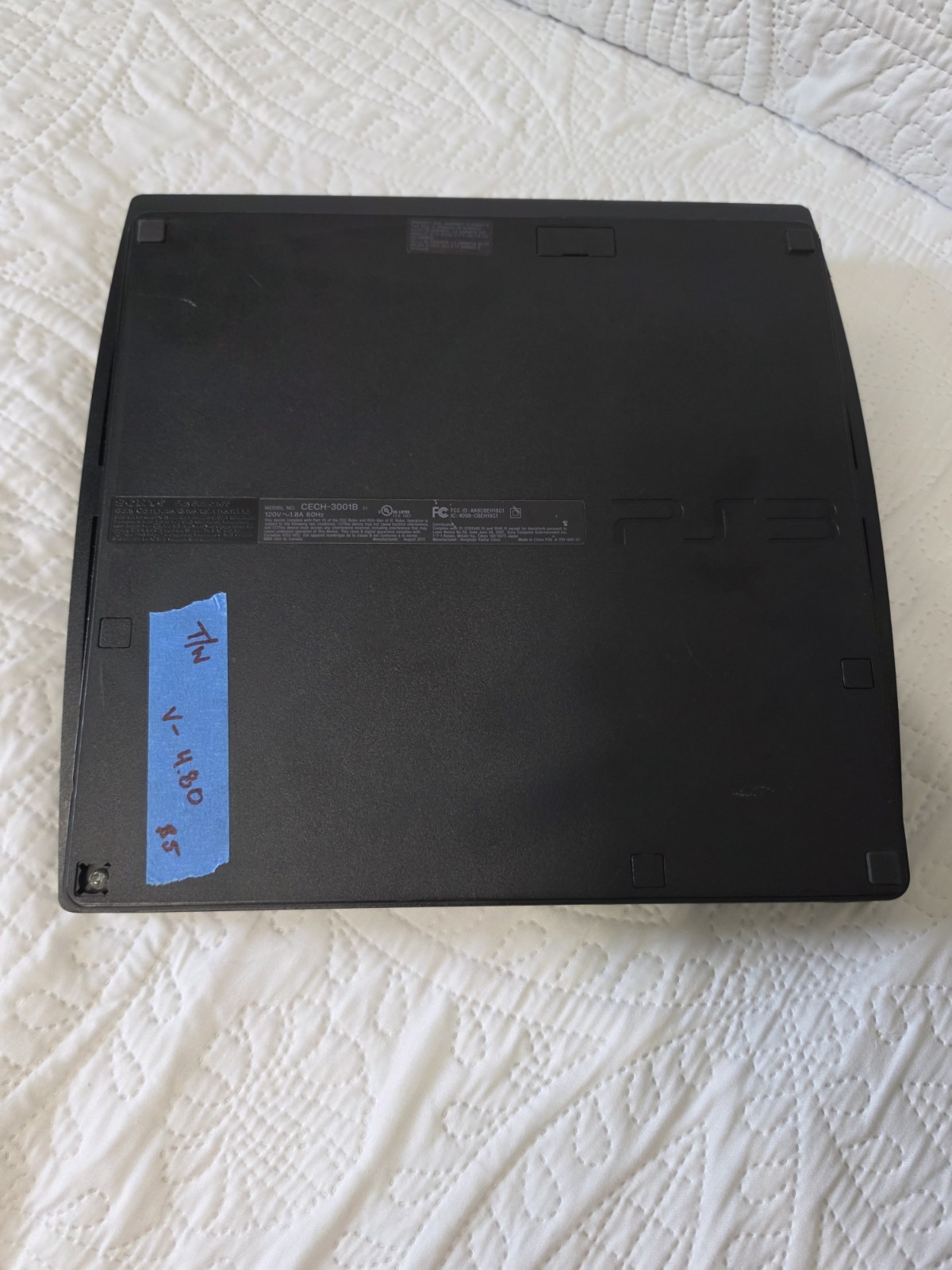 Sony PlayStation 3 PS3 Slim Console For Parts Or Repair. See Description